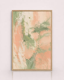 Peach Sage Textured Abstract