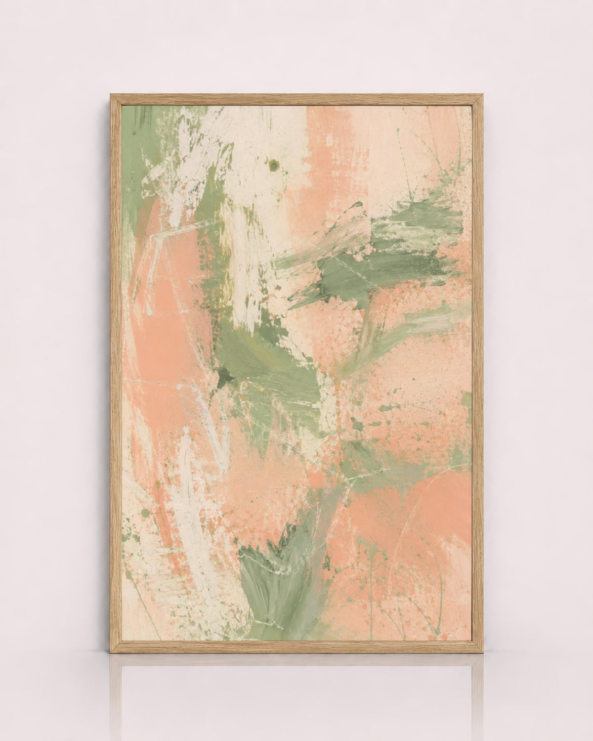 Peach Sage Textured Abstract