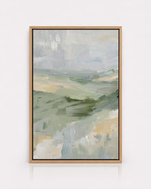 Soft Green Abstract Landscape