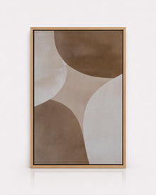 Neutral Brown Geometric Abstract