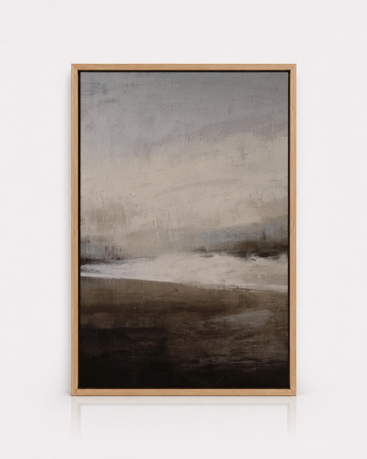 Moody Neutral Abstract Landscape