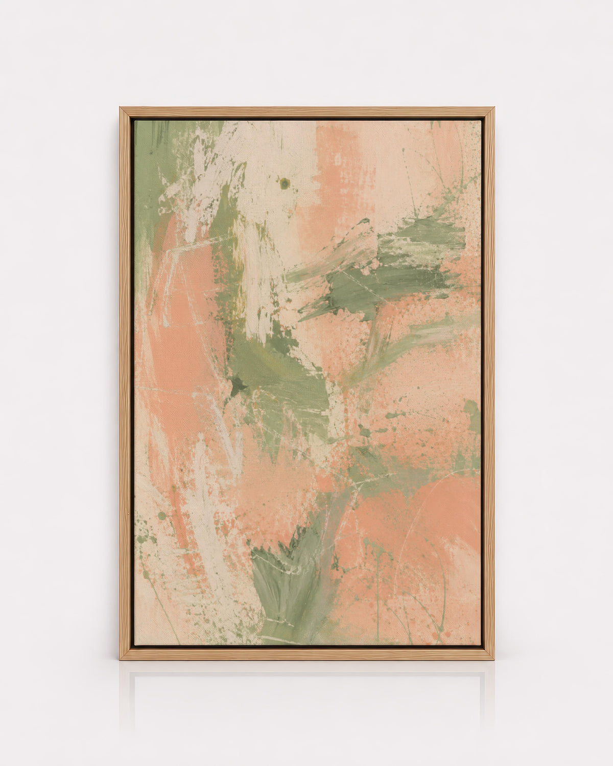 Peach Sage Textured Abstract