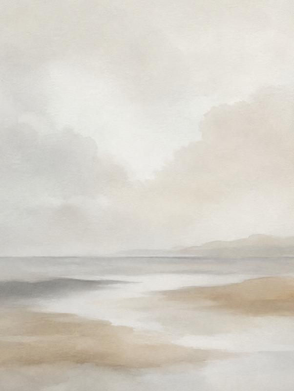 Neutral Coastal Watercolor