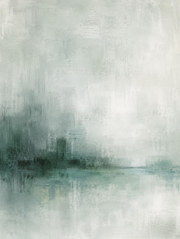 Soft Sage Abstract Landscape
