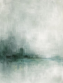 Soft Sage Abstract Landscape