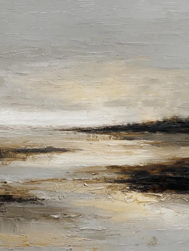Beige Abstract Landscape