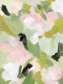Pink Green Floral Abstract