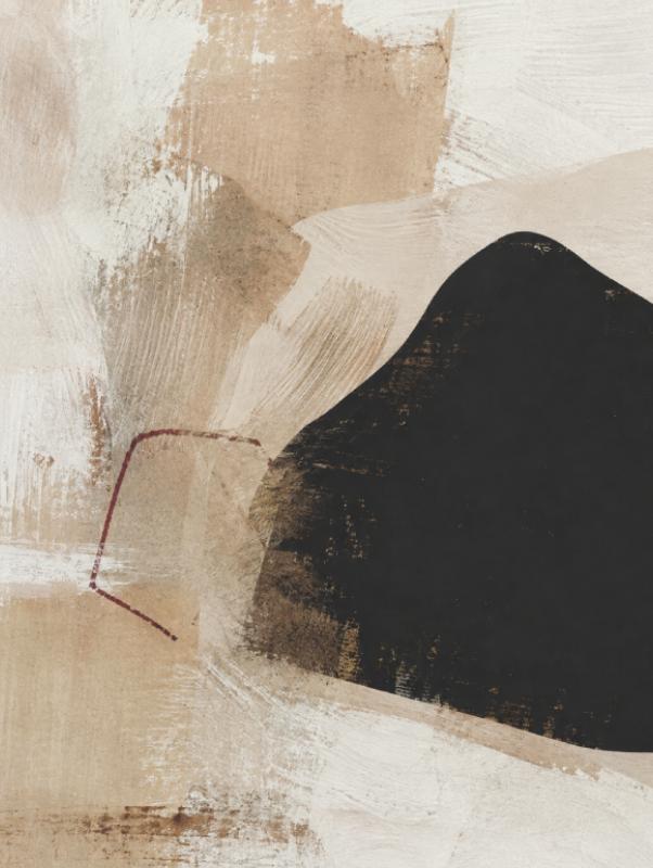 Black Beige Textured Abstract