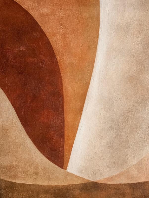 Terracotta Beige Organic Abstract