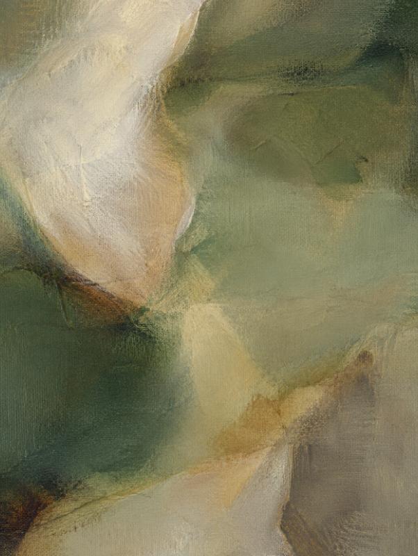 Moody Green Neutral Abstract