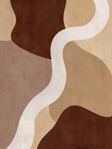 Brown Beige Organic Abstract