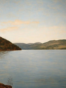 Vintage Lake Landscape Print