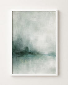 Soft Sage Abstract Landscape