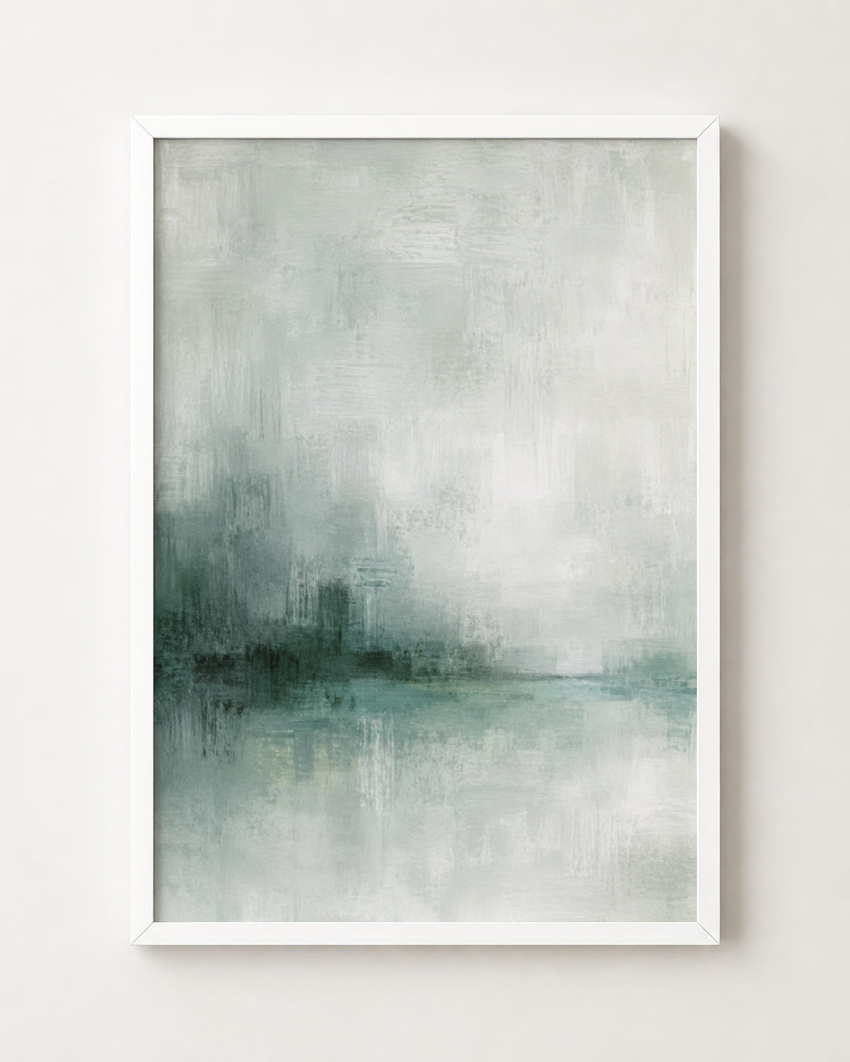 Soft Sage Abstract Landscape