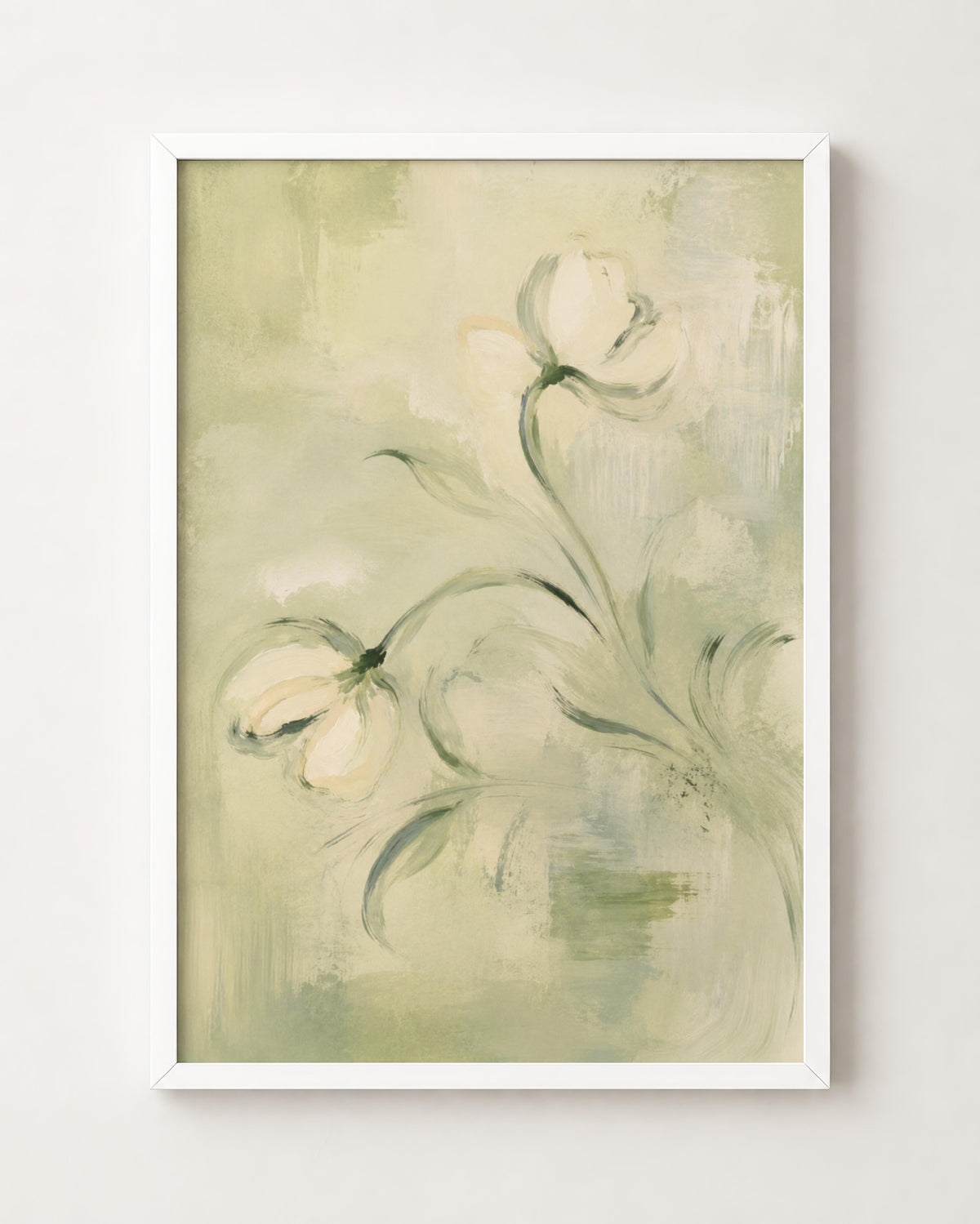 Sage Green Floral Print