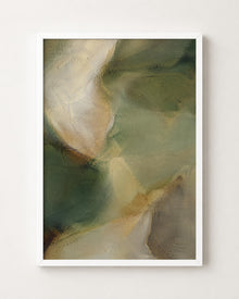 Moody Green Neutral Abstract