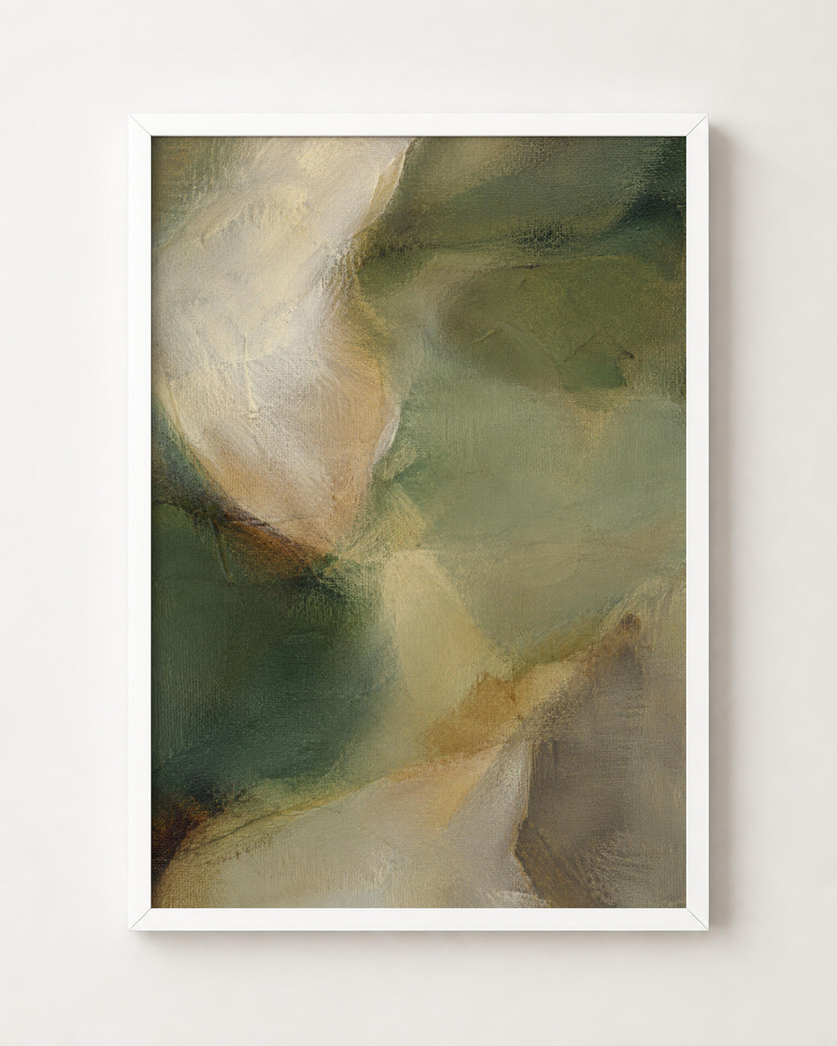 Moody Green Neutral Abstract