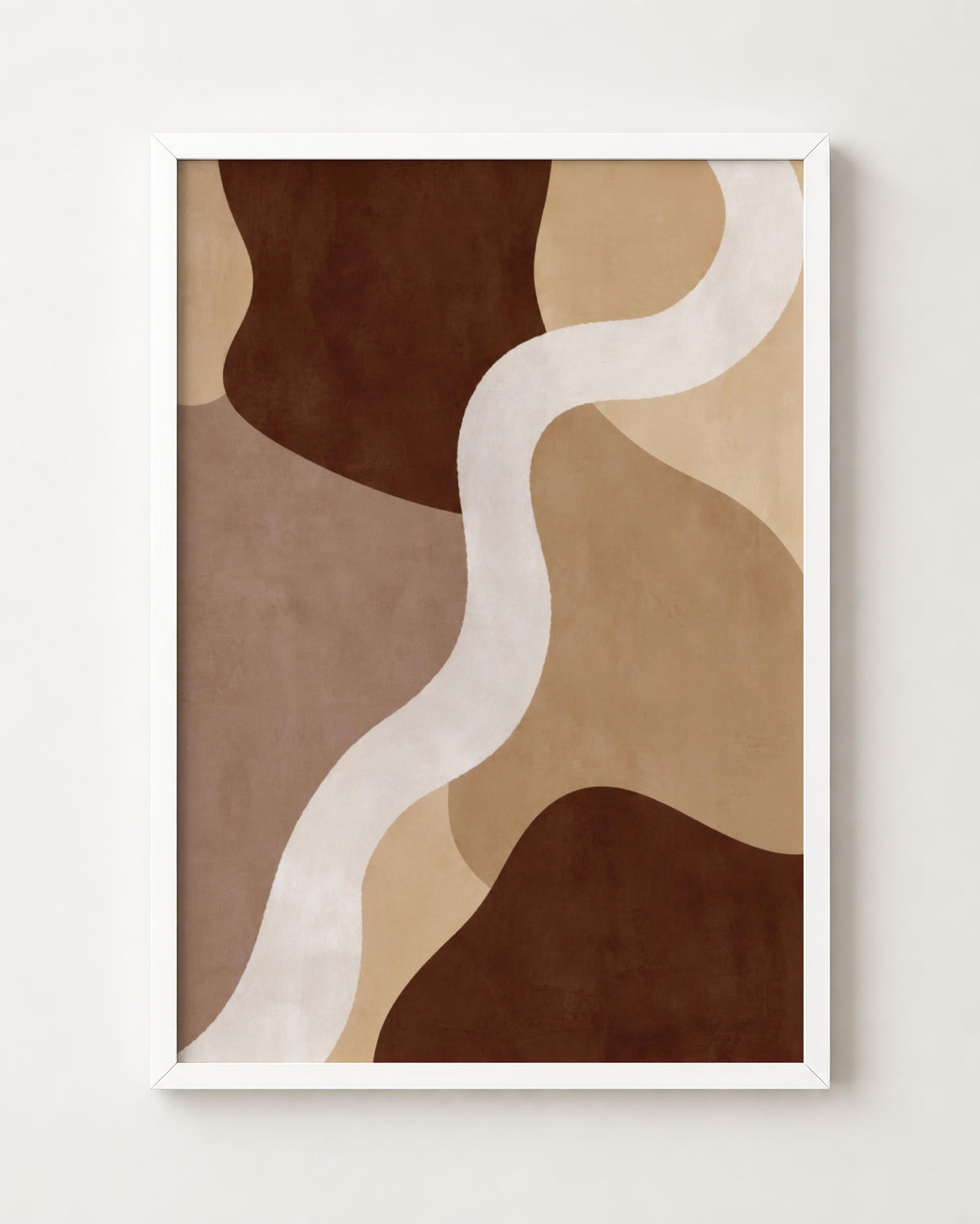 Brown Beige Organic Abstract