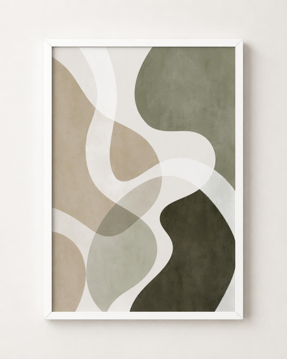 Sage Green Organic Abstract