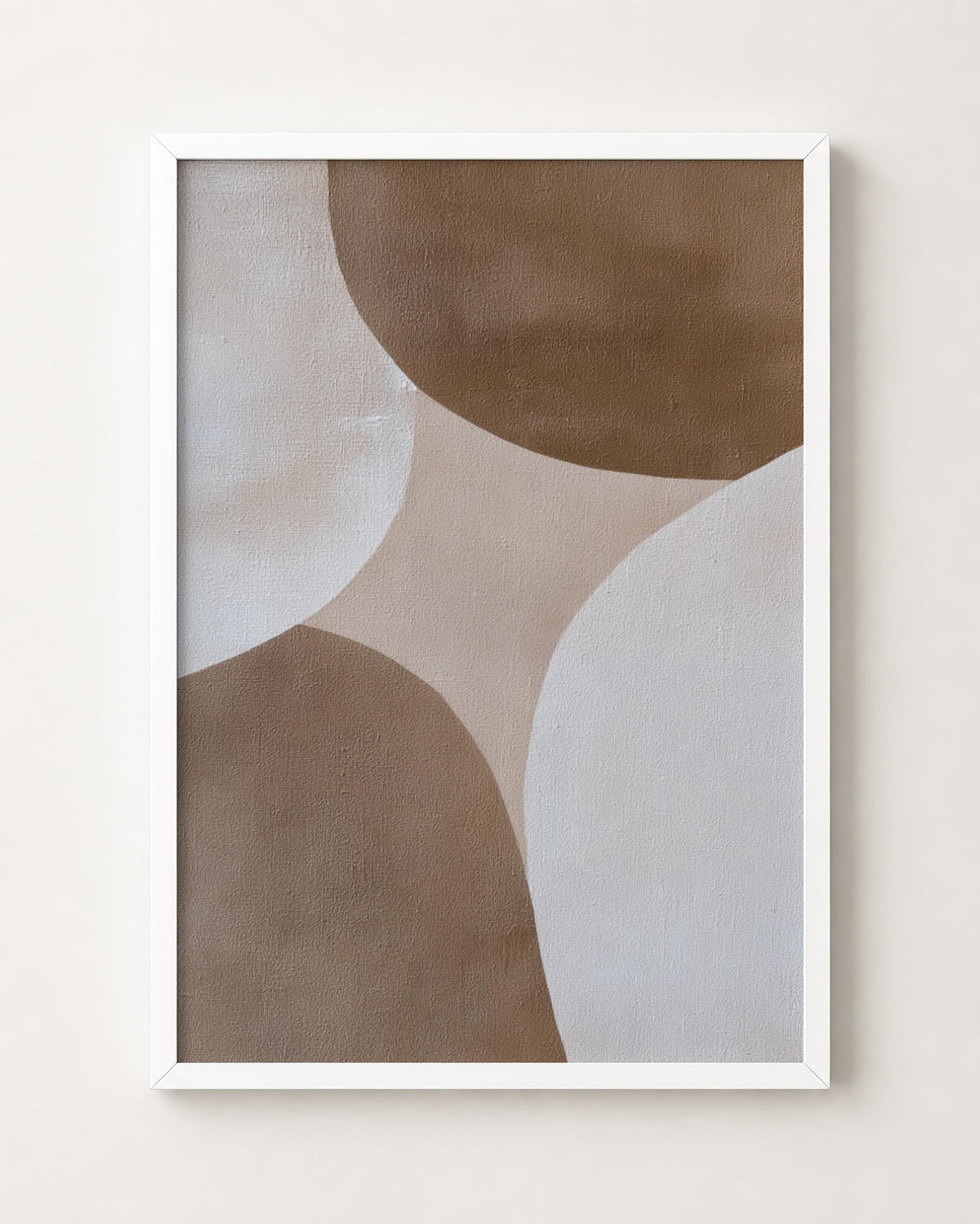 Neutral Brown Geometric Abstract