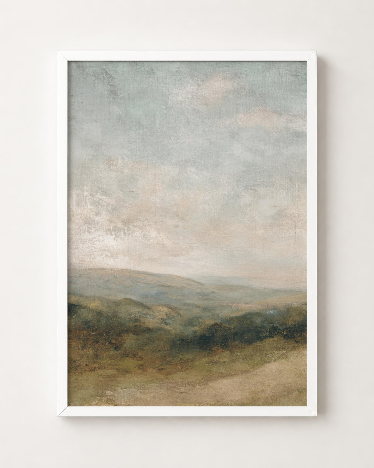 Moody Neutral Mountain Landscape