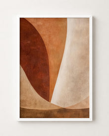 Terracotta Beige Organic Abstract