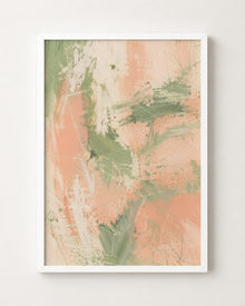Peach Sage Textured Abstract