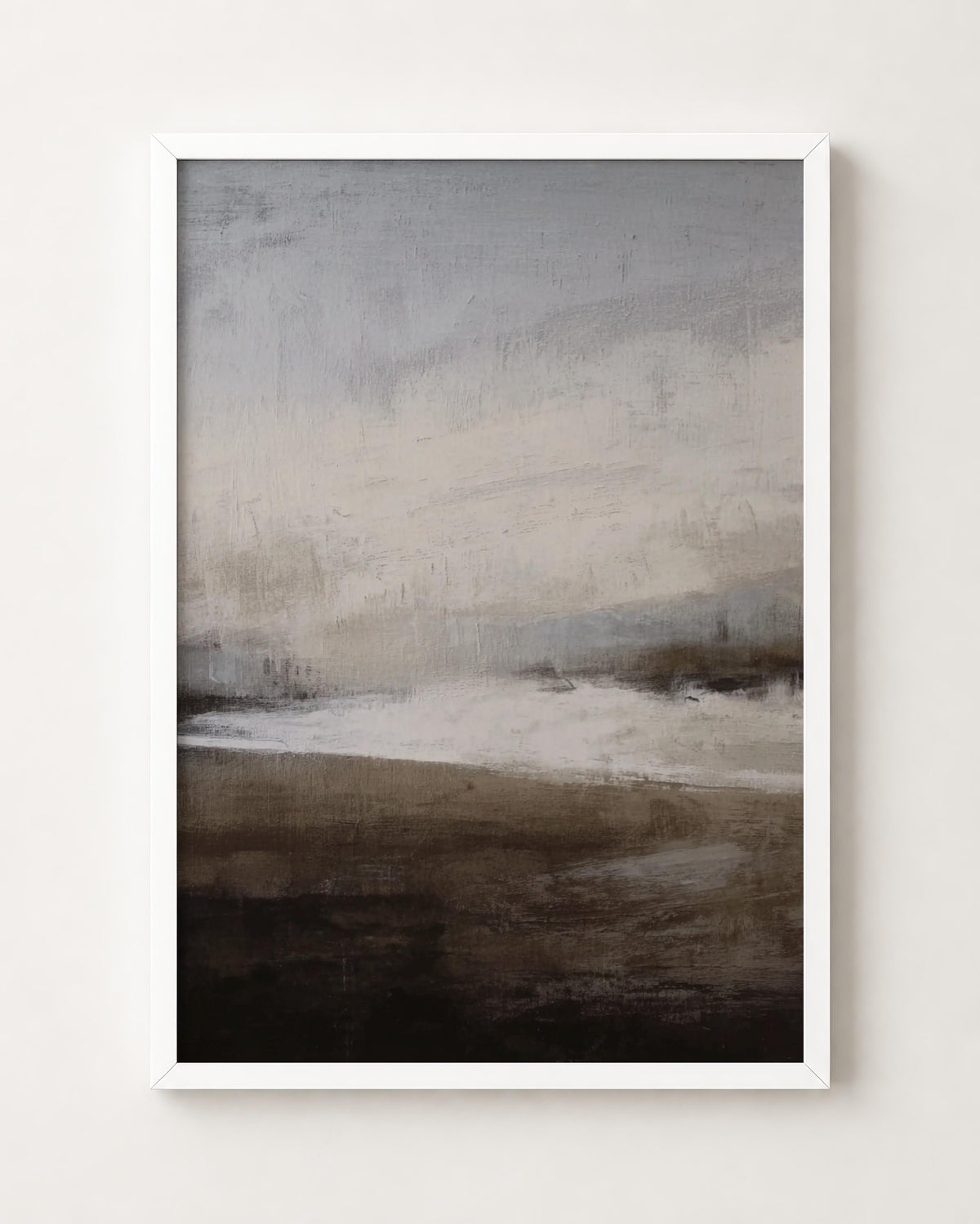 Moody Neutral Abstract Landscape