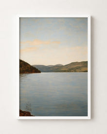 Vintage Lake Landscape Print
