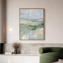 Soft Green Abstract Landscape