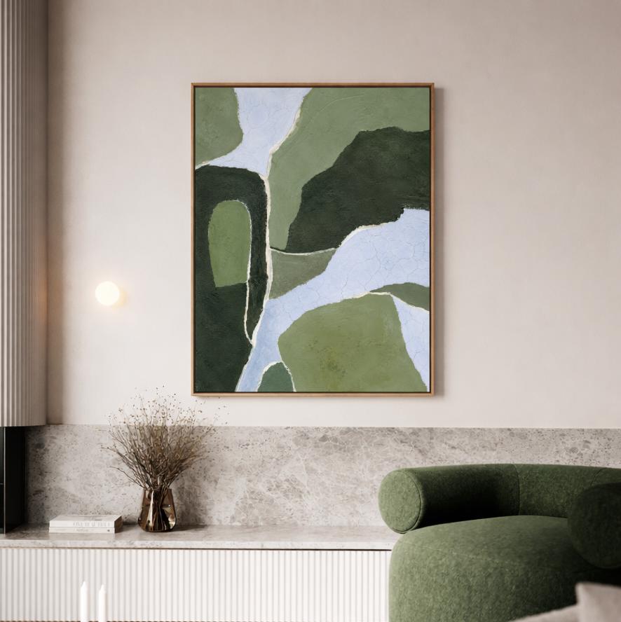 Sage Green Textured Abstract