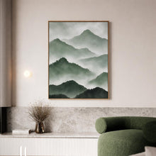 Green Misty Mountain Print