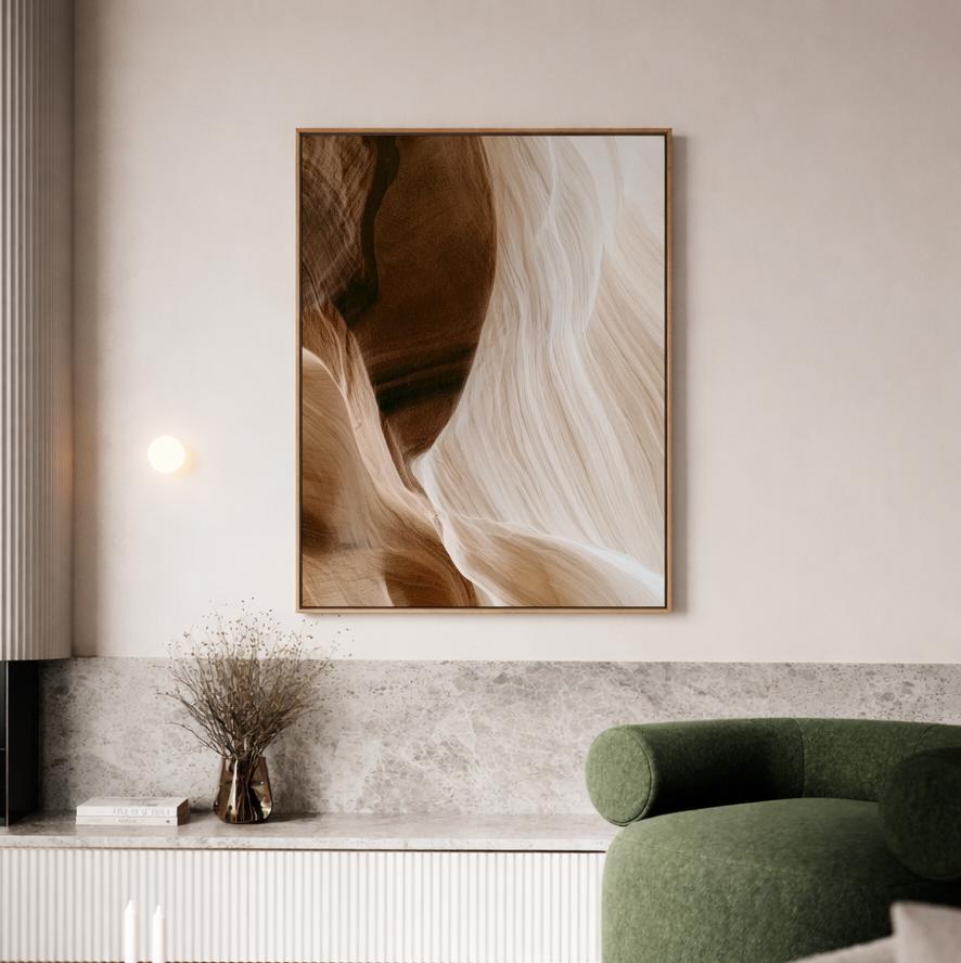 Brown Beige Organic Abstract
