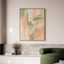 Peach Sage Textured Abstract