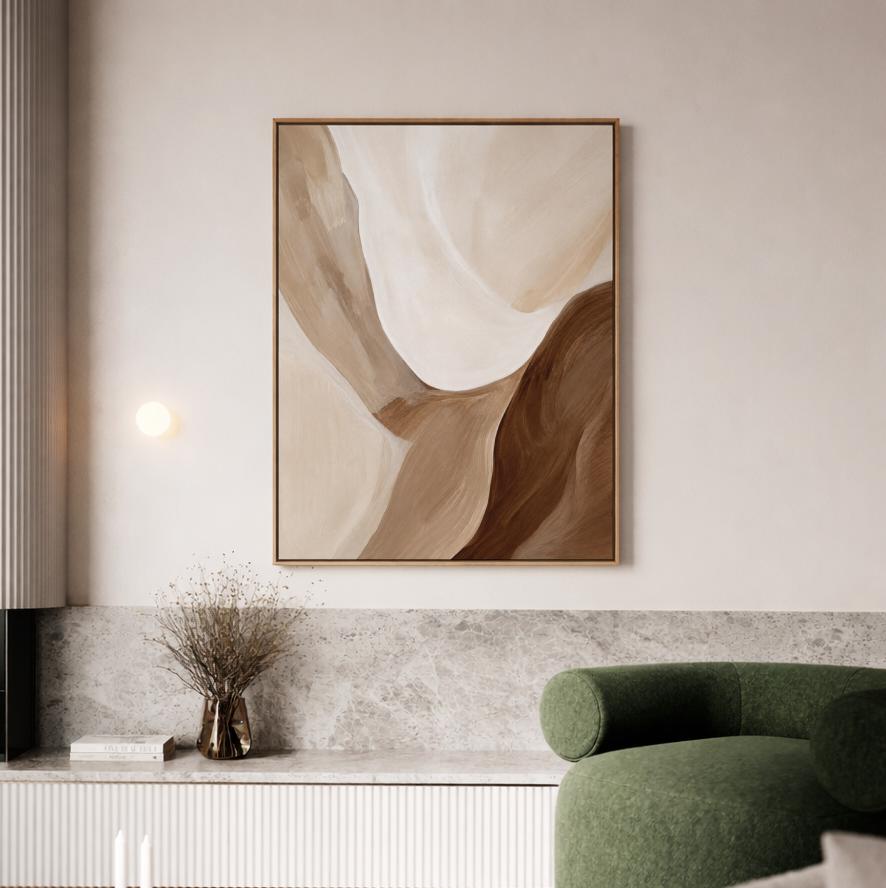 Brown Beige Organic Abstract