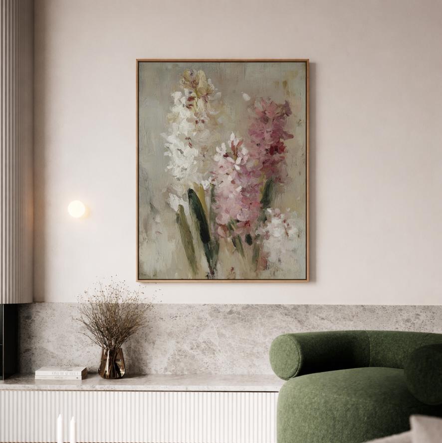 Blush Pink Floral Painting