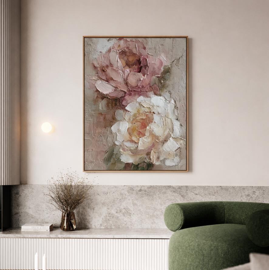 Blush Floral Painting