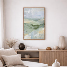 Soft Green Abstract Landscape