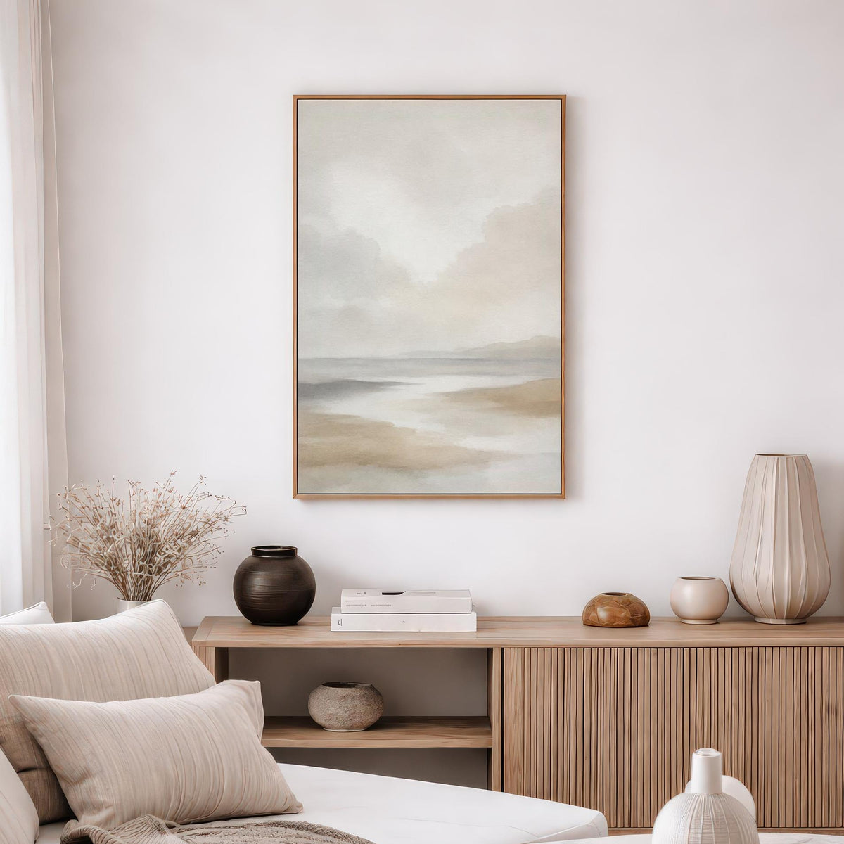 Neutral Coastal Watercolor