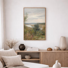 Vintage River Landscape Print
