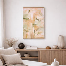 Peach Sage Abstract Print