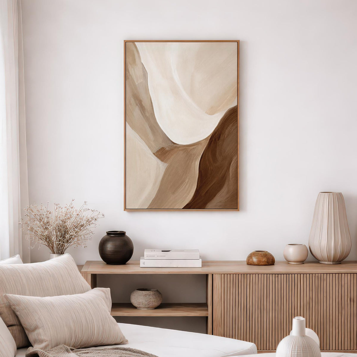 Brown Beige Organic Abstract