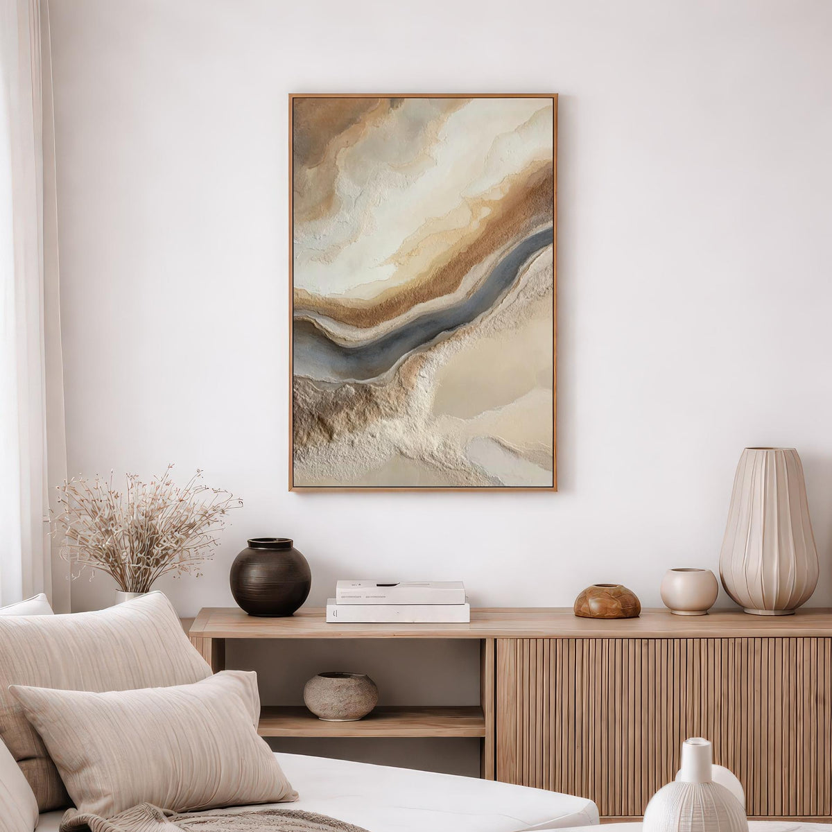 Neutral Textured Abstract Art