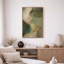 Moody Green Neutral Abstract