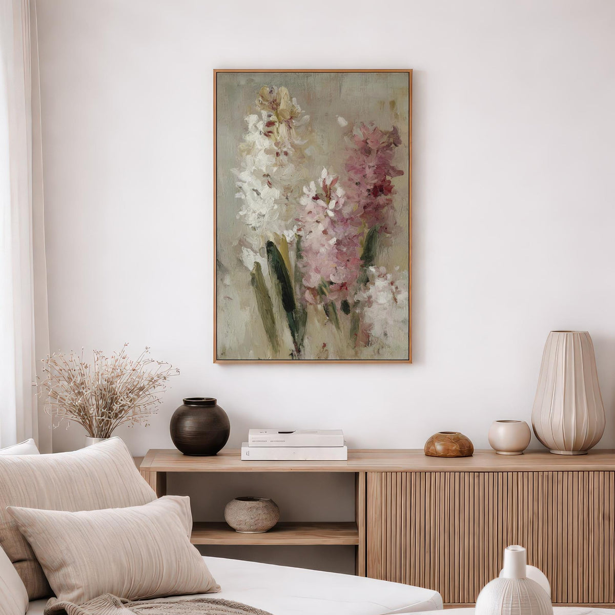 Blush Pink Floral Painting