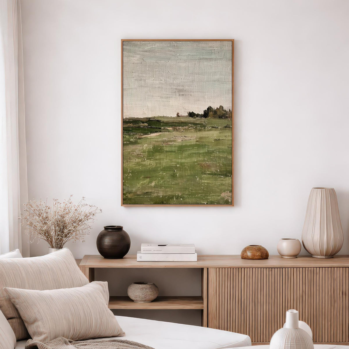Green Countryside Landscape Print