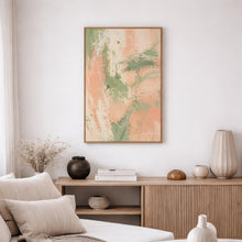 Peach Sage Textured Abstract