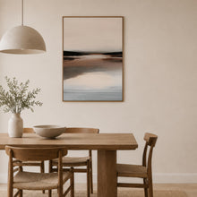 Neutral Brown Abstract Landscape wall art mockup 11
