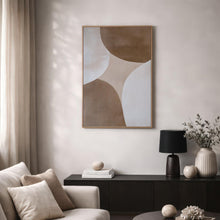 Neutral Brown Geometric Abstract