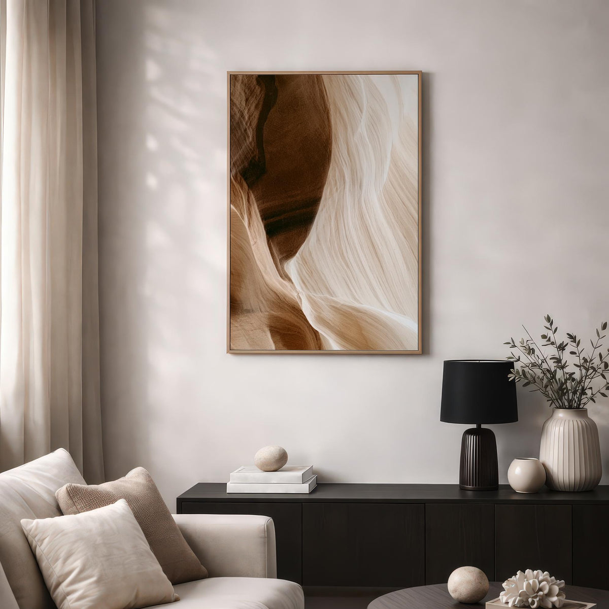 Brown Beige Organic Abstract
